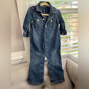 Gap Baby Denim Jean Jumpsuit Romper
